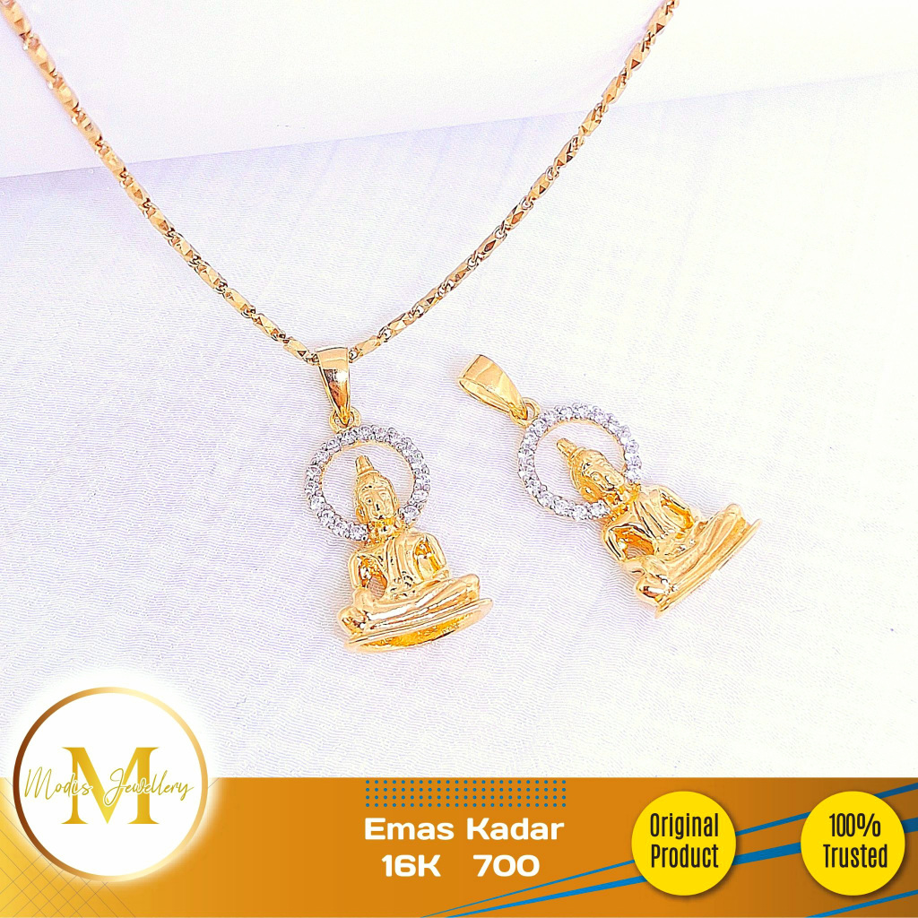 MODIS JEWELLERY - Liontin Dewi Kwan Im Kuning - Emas 16k  700