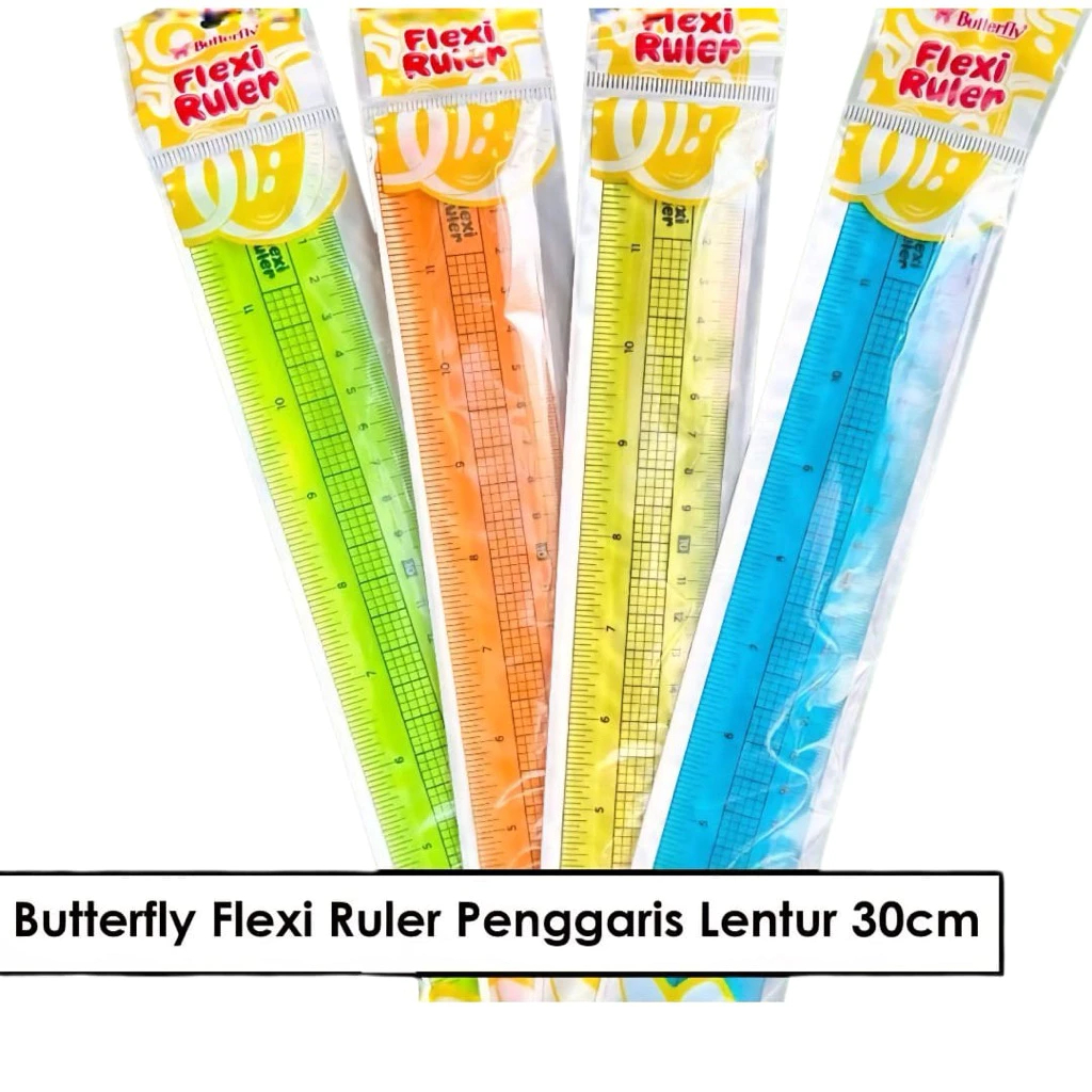 

Penggaris Lentur Butterfly 30cm Flexi Ruler Garisan 1pcs Cod