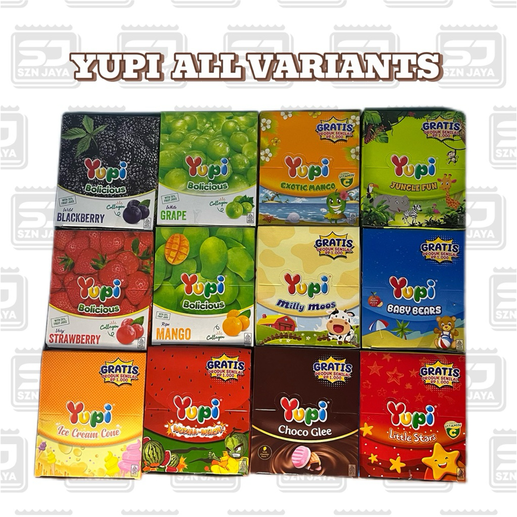 

Yupi Box All Varian Murah dan Lengkap 1Box isi 24pcs