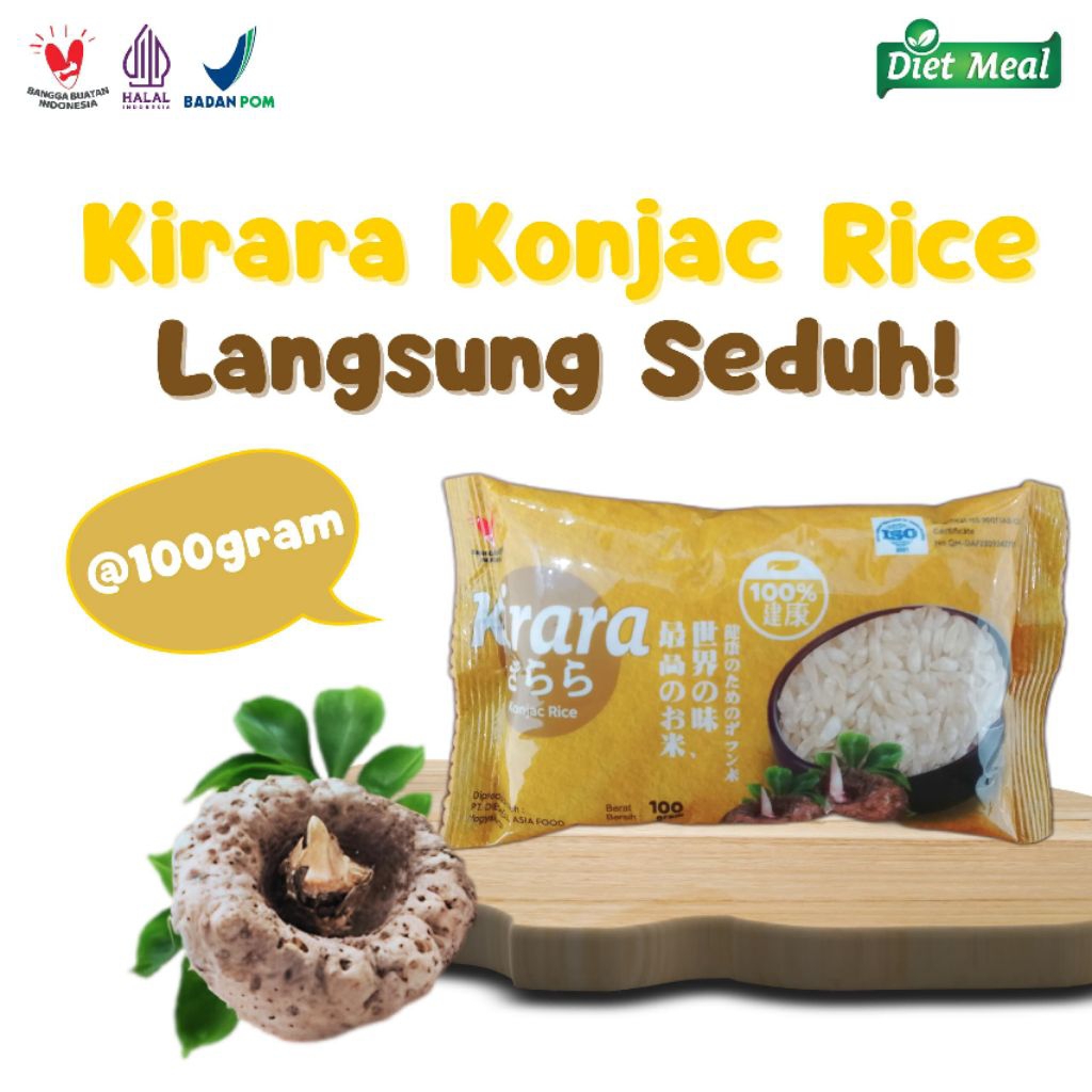 

Beras Porang Shirataki KIRARA 100 GRAM