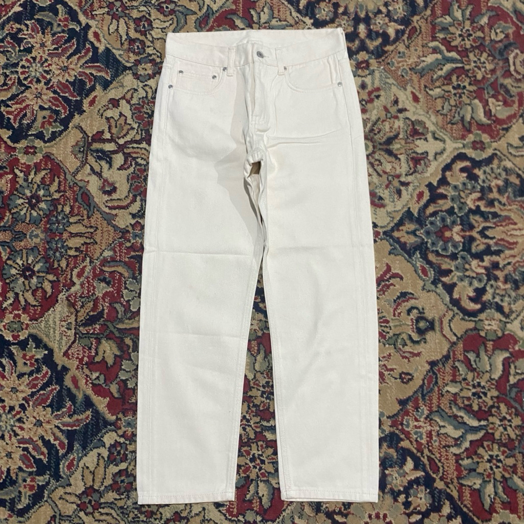 Uniform Bridge & Co Jeans Krem Size S W39 L94 OL18 Lingkar Pinggang 78 cm Panjang 94 cm Open Leg 18 