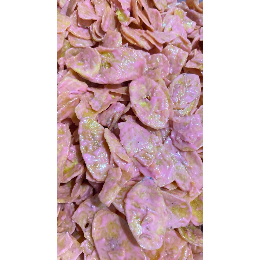 

Kripik pisangvarian baru rasa strawberry