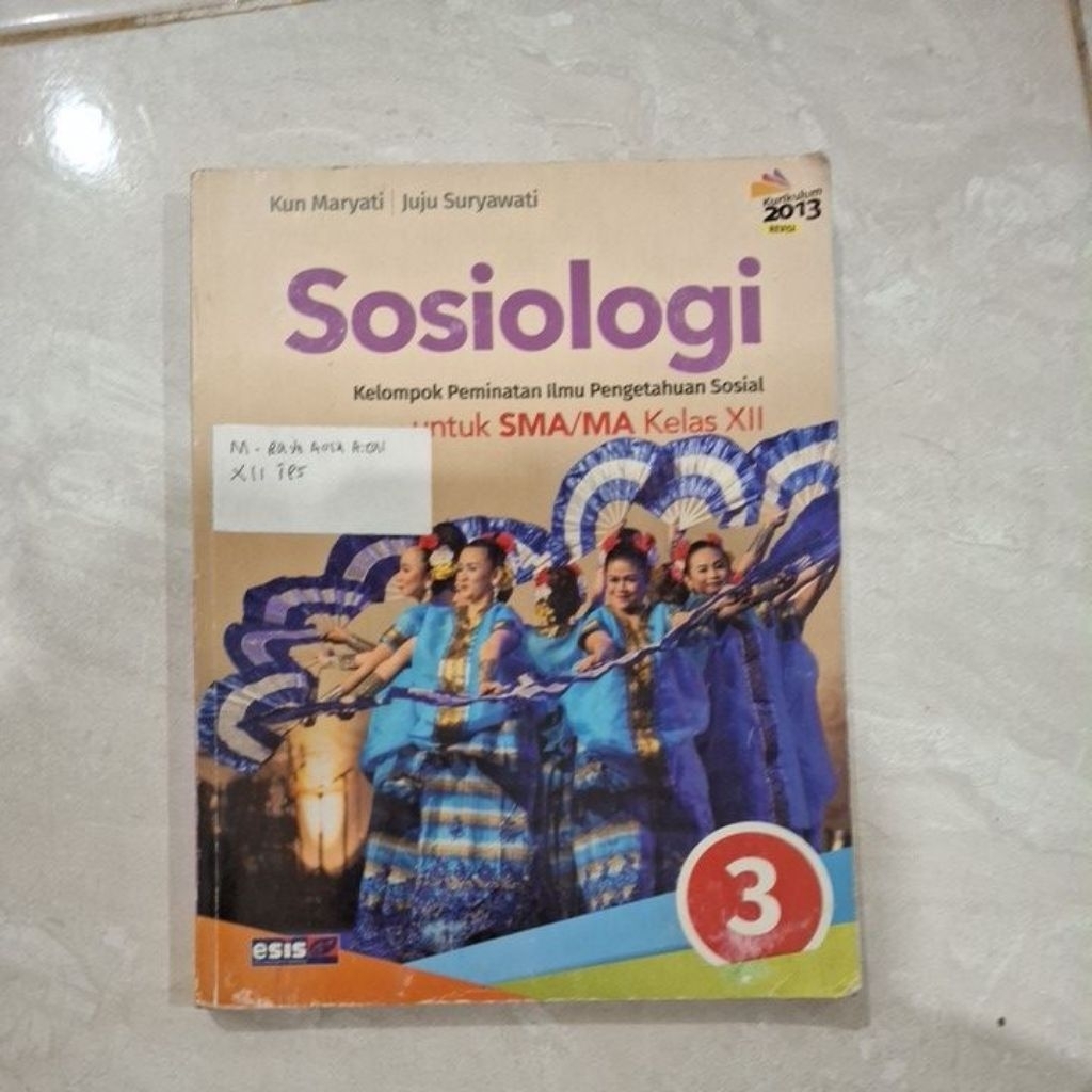 Buku Sosiologi Kelas 12 Esis Kurikulum 2013