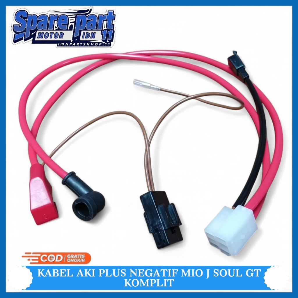 Kabel Aki Positif Komplit Yamaha Mio J Mio Gt Soul Gt Set Fullset Kabel Soket Aki Accu Plus Rumah Si