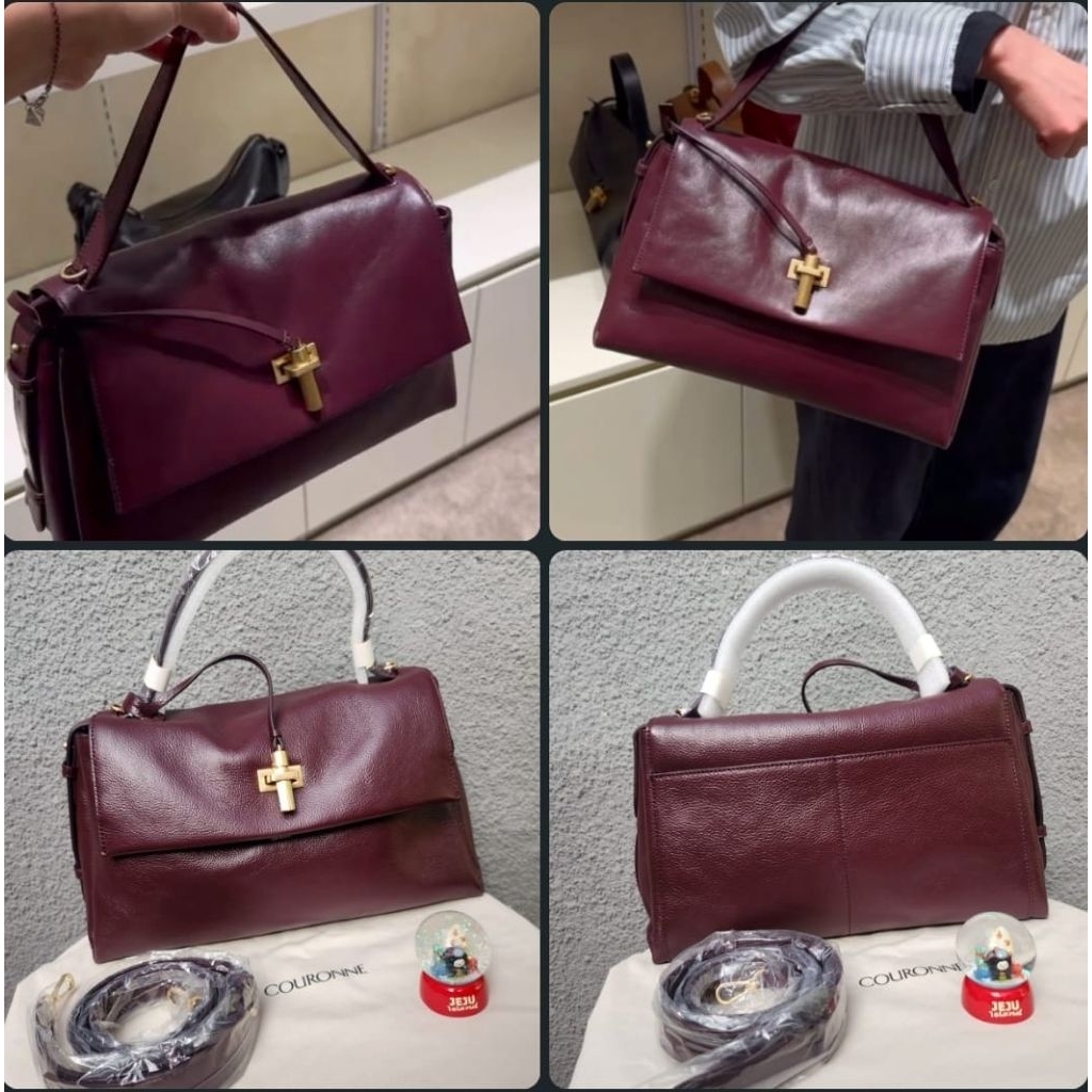 Tas Couronne kulit sapi asli