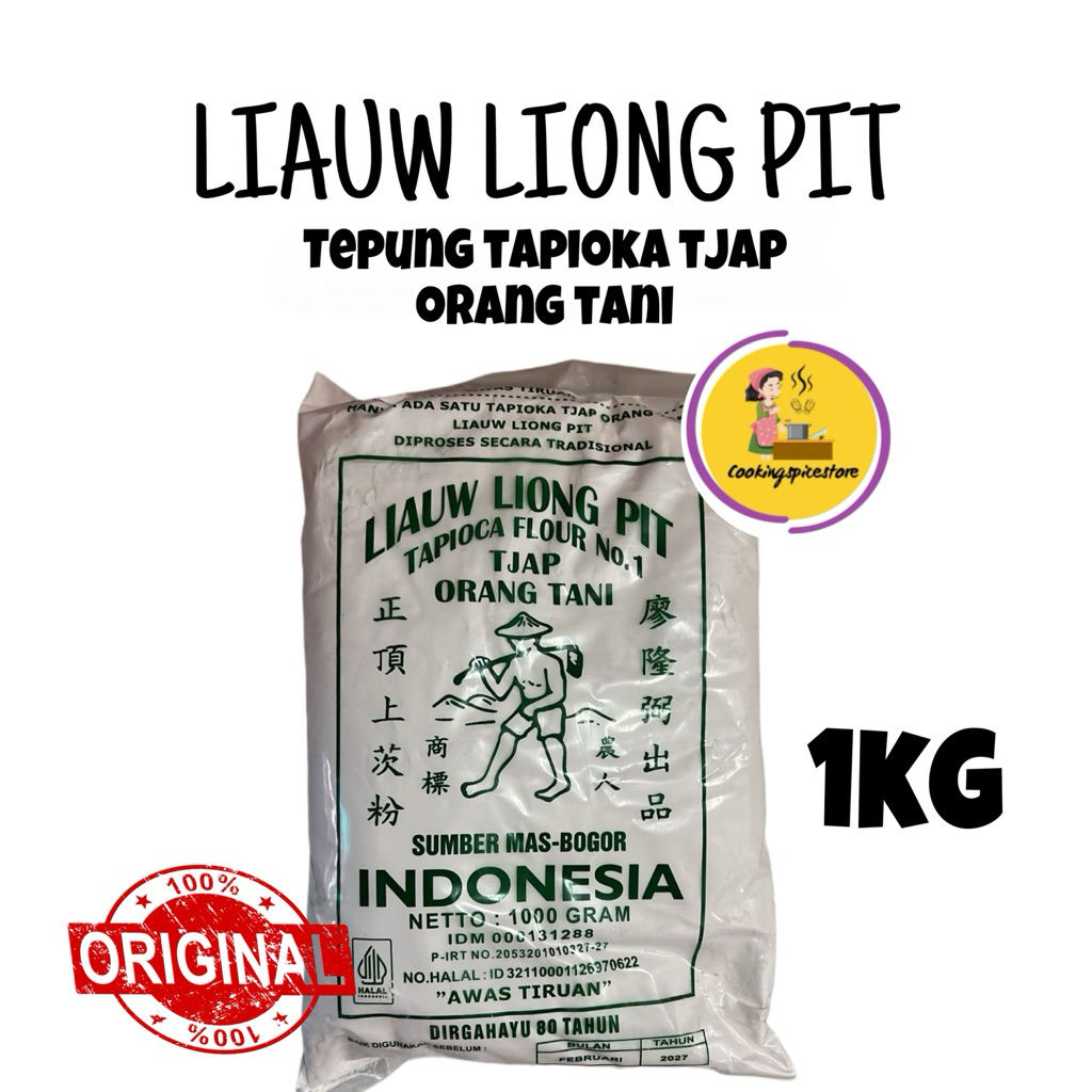 

Tepung Tapioka Liaw Long Pit Cap Orang Tani / Sagu Tani