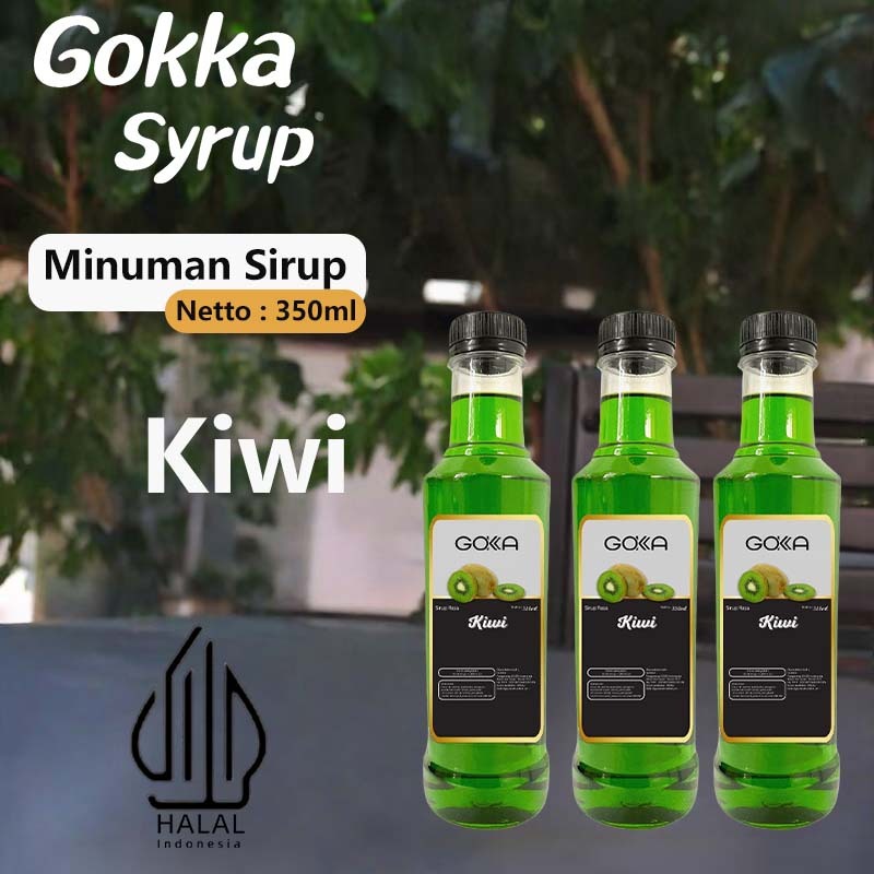 

GOKKA Syrup Minuman Sirup / Sirup Kiwi / 350ml Sirup Kiwi