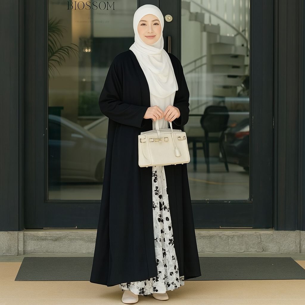Long Outer Kekinian | Outer Panjang Wanita Elegan | Outer OOTD Stylist