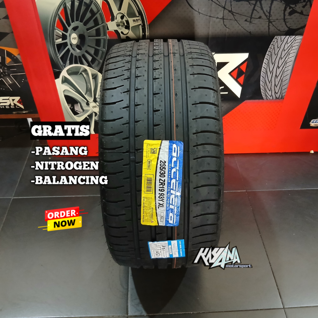 BAN MOBIL 265 30 R19 MERK ACCELERA PHI BAN RING 19 UKURAN 265/30/19