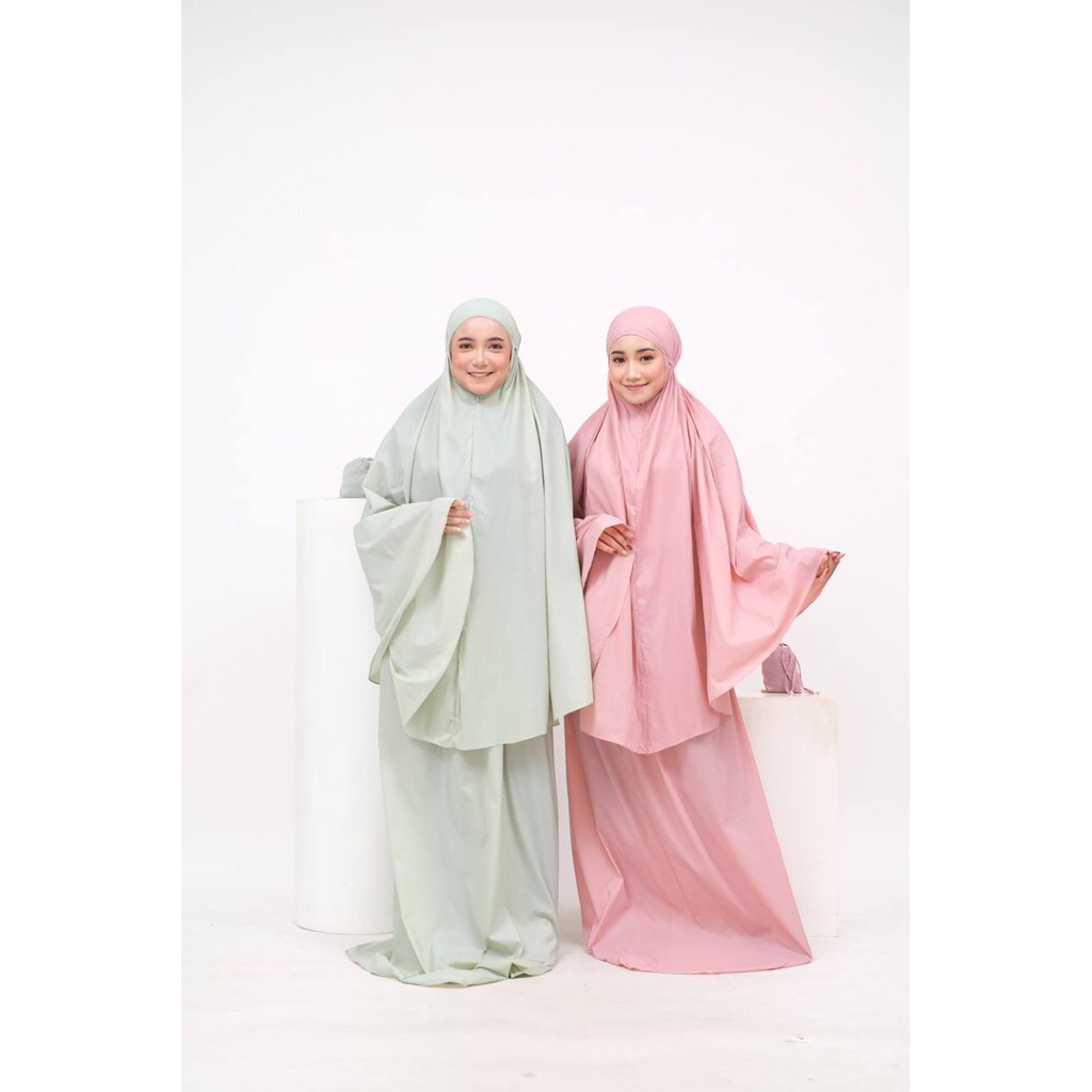 -Mukena Mini Travel Kyla Privé - Simple Dibawa, Anggun Dipakai, Khusyuk di Tiap Sujud