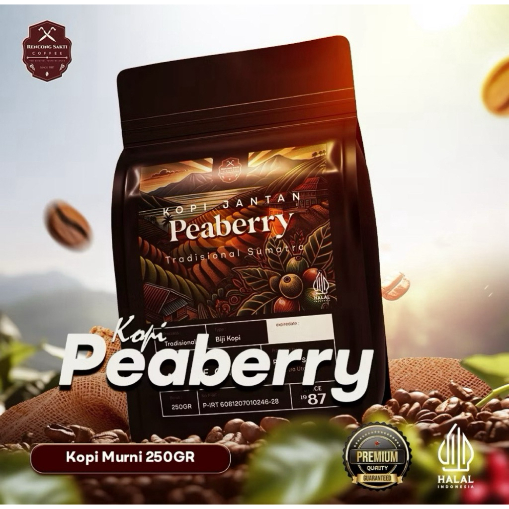 

KOPI - KOPIJANTAN ( PEABERRY COFFEE ) 250gr