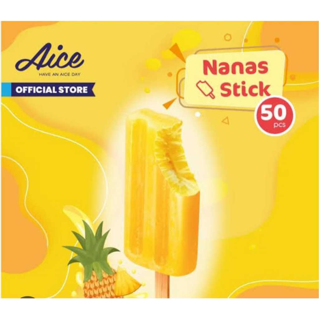 

AICE ICE CREAM STIK NANAS 65 G (ISI 50 PCS)