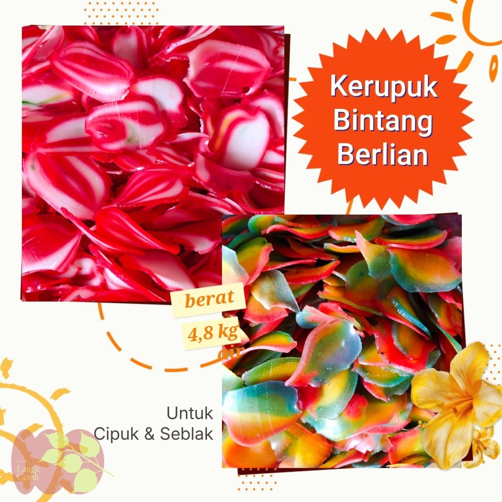 

BAL KERUPUK MAMBO | RAINBOW PELANGI CIPUK/ GORENG MENTAH 4,8Kg