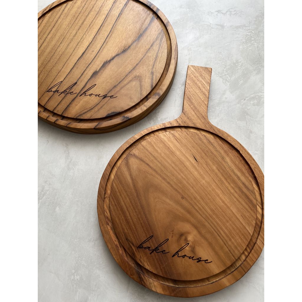 LOKATAN PIZZ - Nampan Pizza Pan - Talenan Pizza Kayu Jati Utuh - Photo Property