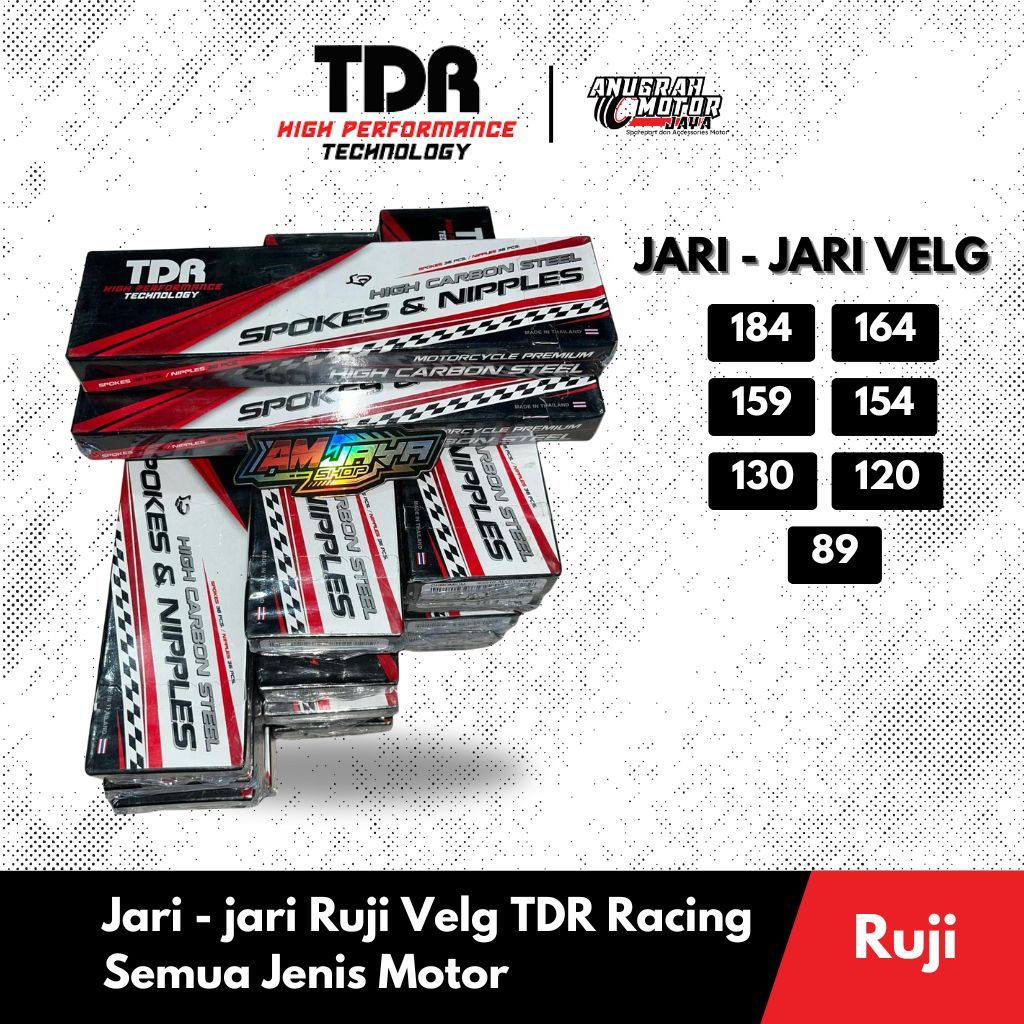 Ruji TDR ring 17 uk 184 164 159 154 130 | Ruji Chrome Motor Fiz R Supra X 125 Jupiter Z MX Honda GL 