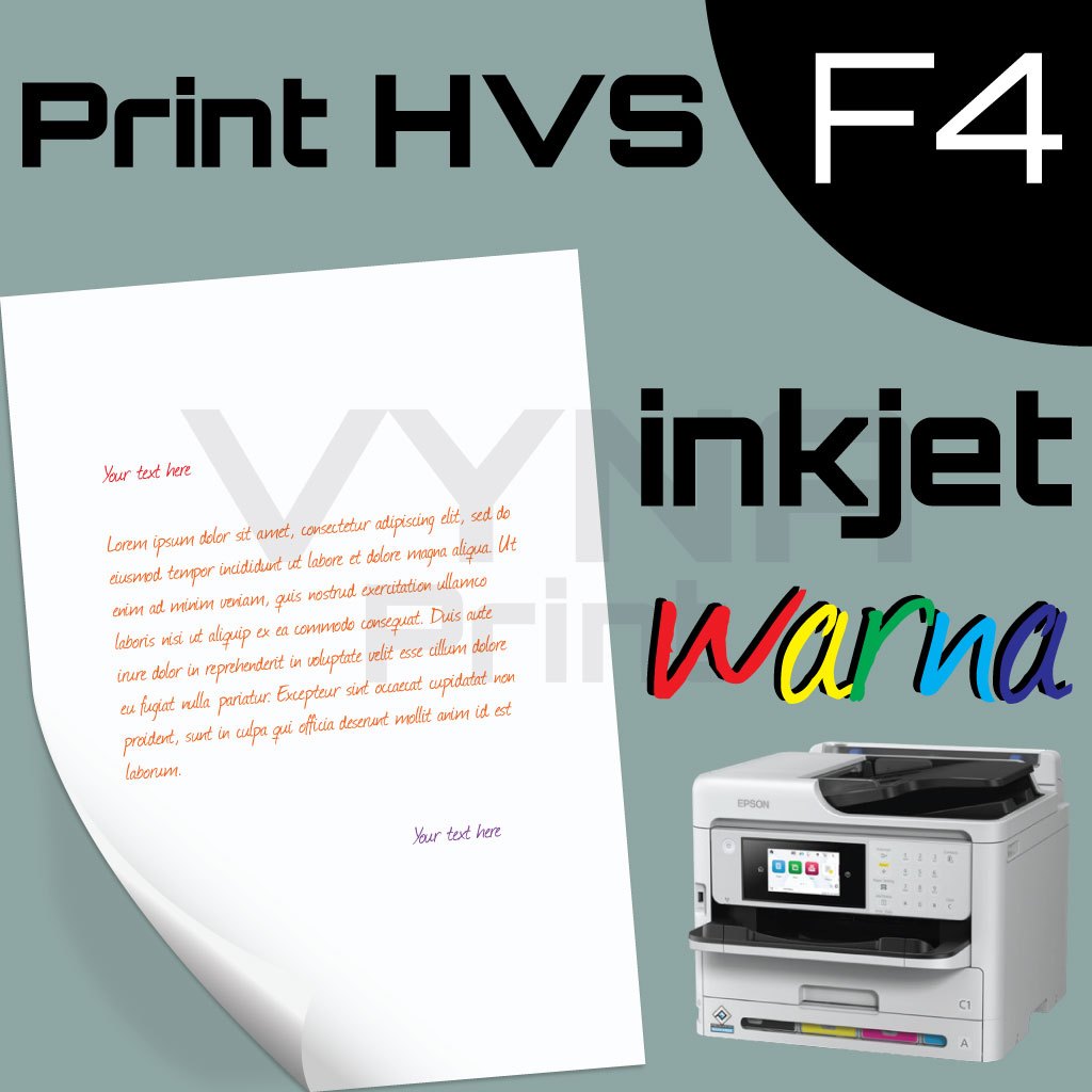 

Print HVS Dokumen F4 Inkjet Warna