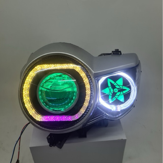 Lampu Depan Tiger Revolution Pece New set biled AES Turbo gen2 PREMIUM 3in set Shraringgan | Shroud 