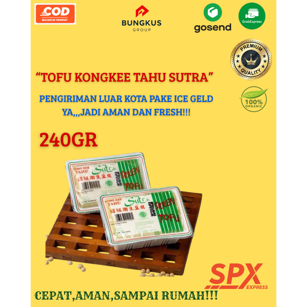 

TOFU KONGKEE TAHU SUTRA 240GR FRESH