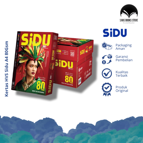 

Kertas HVS Sidu A4 80Gsm 500 Sheets