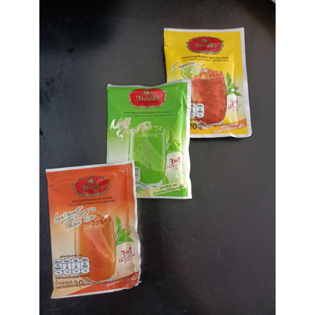 

Chatramue Instant Teh Thaitea Lemon Green Tea Ecer 1 Sachet