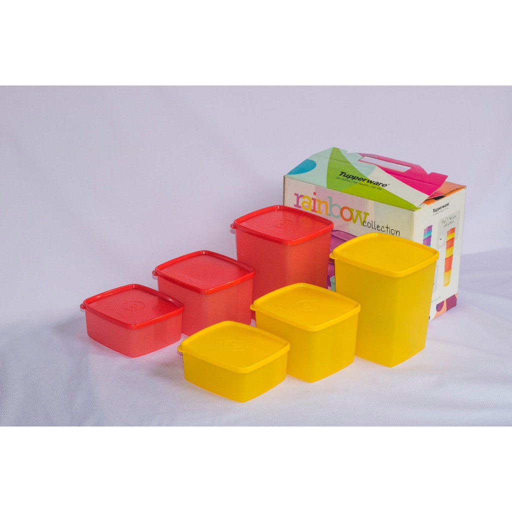Tupperware Canister Rainbow Collection Set