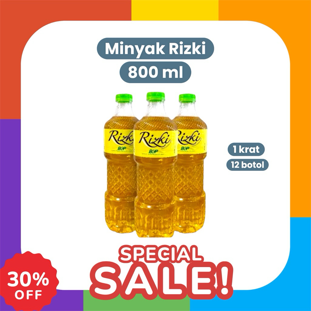 

Minyak Goreng Rizki 12 botol 800ml