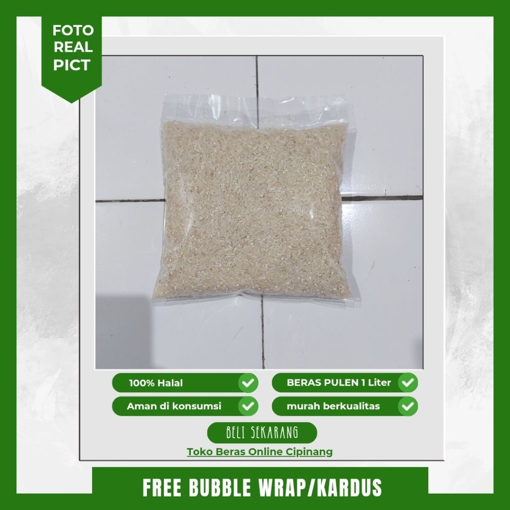 

Beras Pulen kemasan 1 Liter
