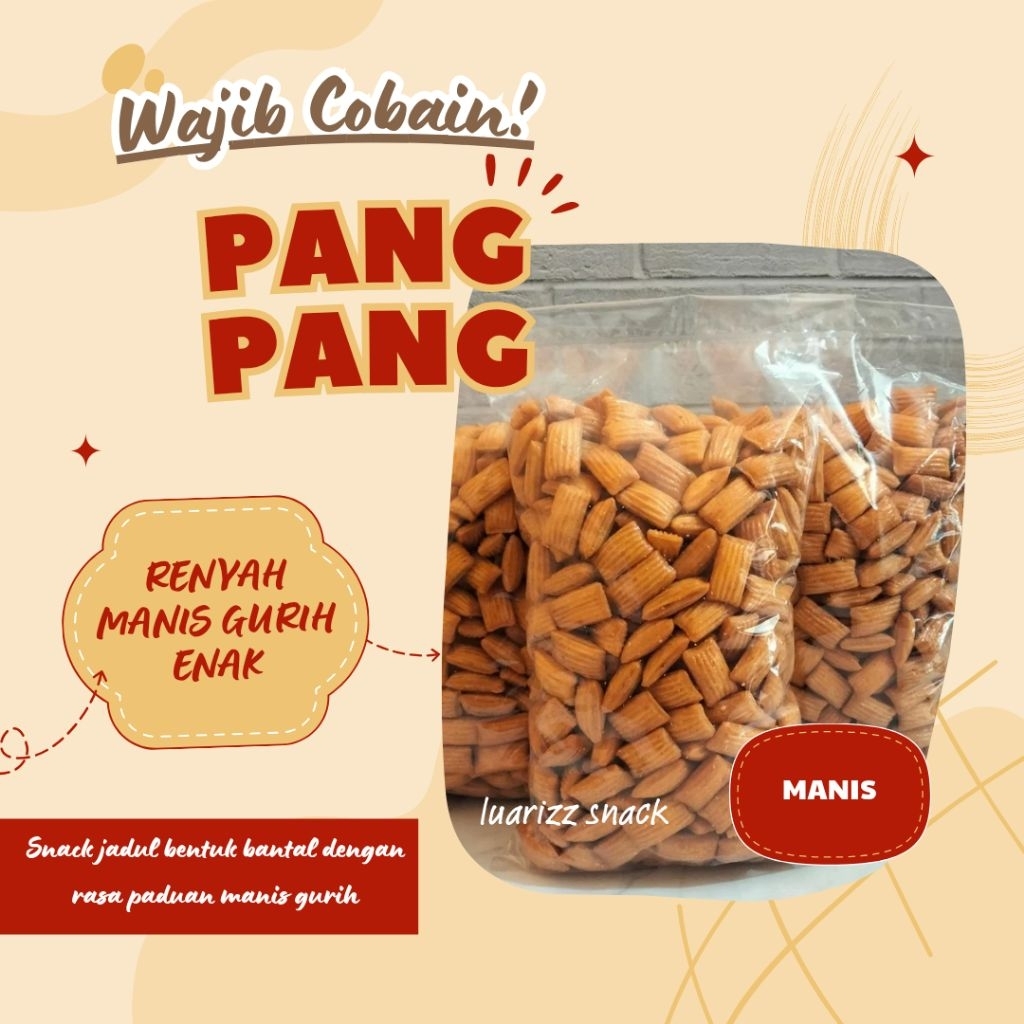 

250 gr Snack Pangpang Manis/Asin Gurih Kiloan