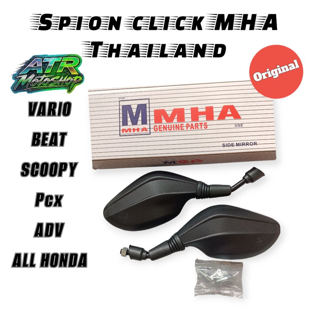 spion click MHA Thailand kaca spion click vario beat pcx Scoopy adv dll semua Honda