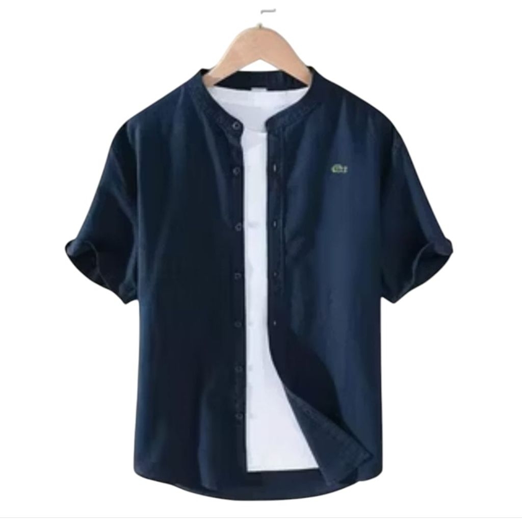 KEMEJA PENDEK PRIA KERAH SHANGHAI/KEMEJA PENDEK PREMIUM/KEMEJA LCT SHANGHAI PENDEK PREMIUM.