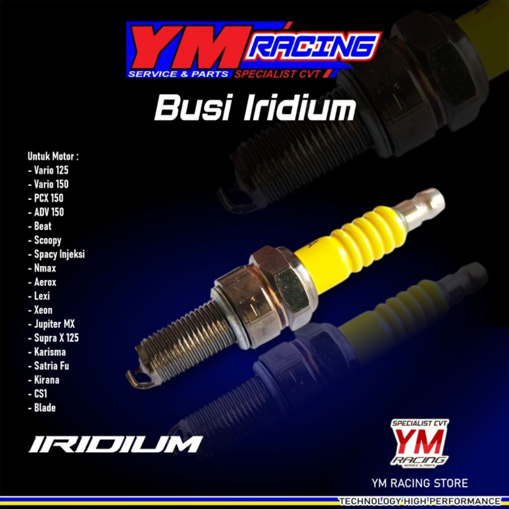 BUSI BEAT IRIDIUM YM RACING / BUSI IRIDIUM VARIO 125 | BUSI RACING XRIDE ( BUSI FINO IRIDIUM ) BUSI 