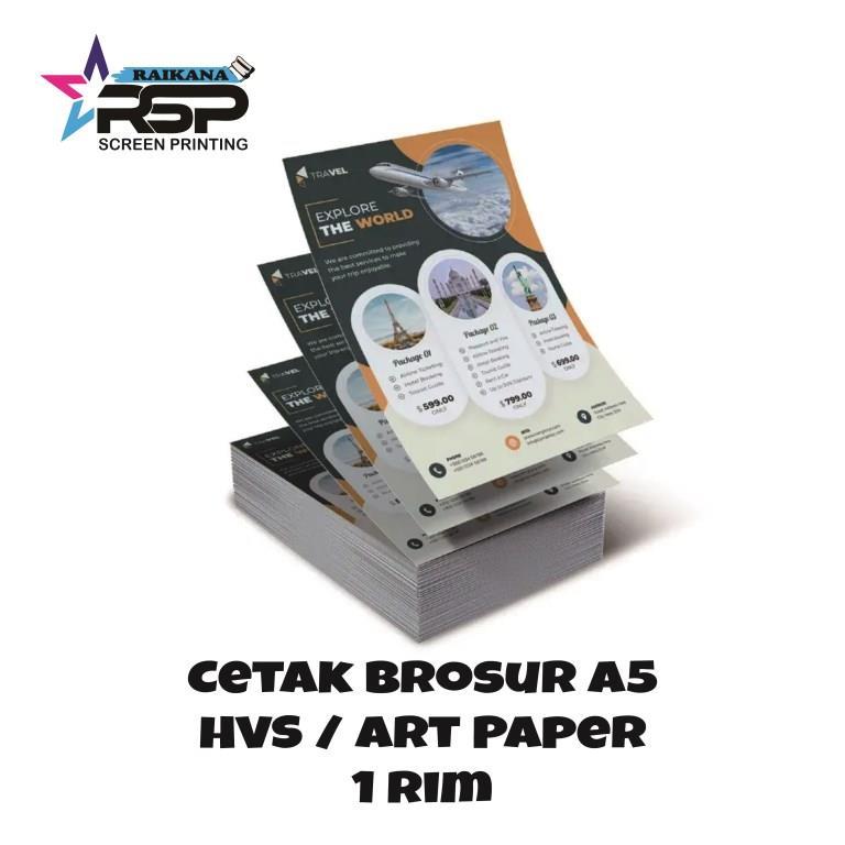 

CETAK BROSUR A5 TERMURAH || CUSTOM BROSUR A5 || CETAK FLYER A5 / BROSUR 1 RIM / CIKARANG