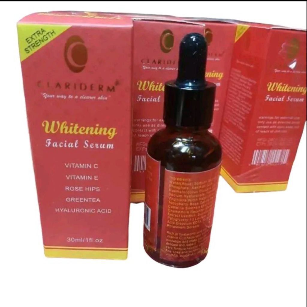 Serum Clariderm Whitening Vit E Vit C - Serum Wajah Original Clariderm