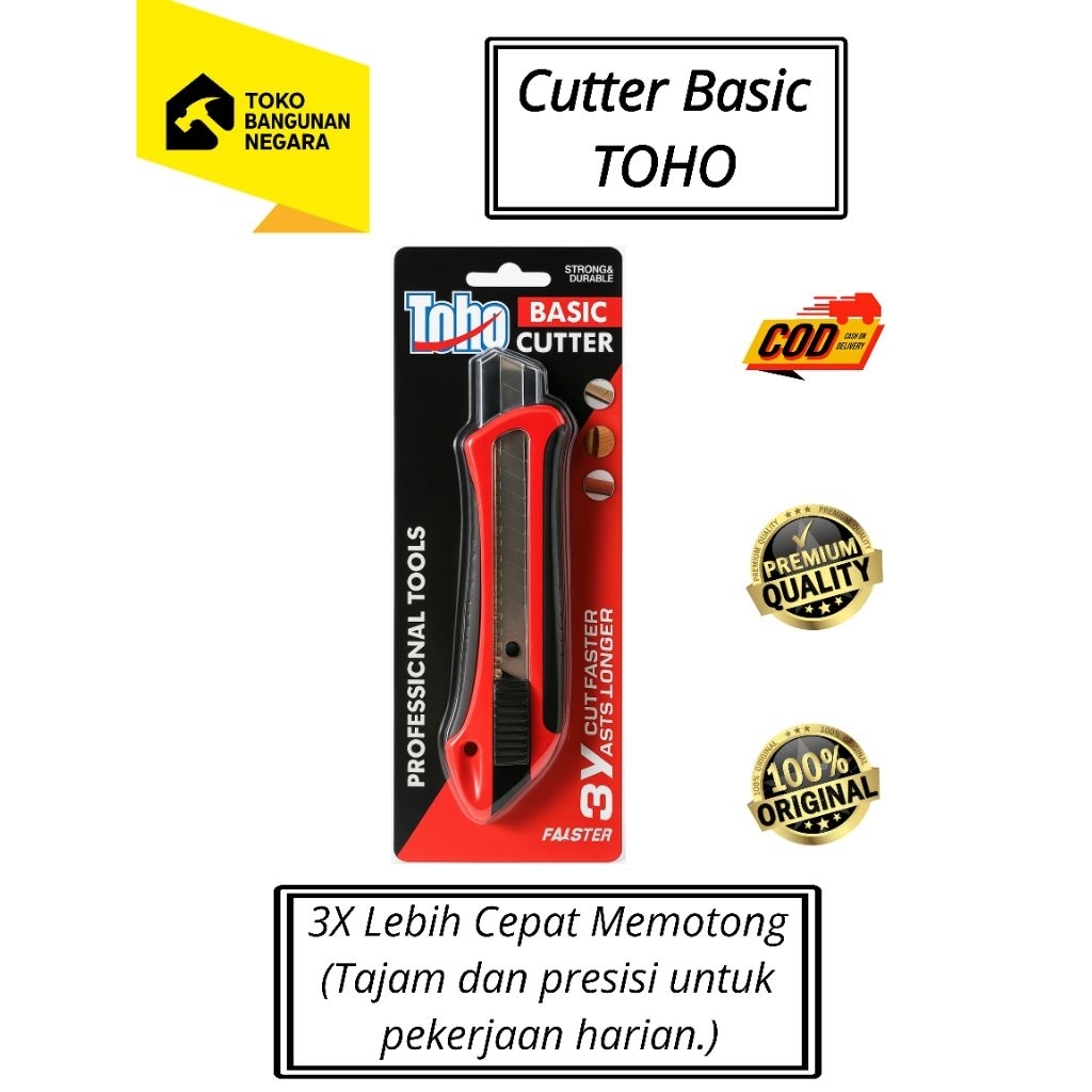 

Cutter Basic TOHO | Pemotong Dasar Toho | TOHO Professional Tools