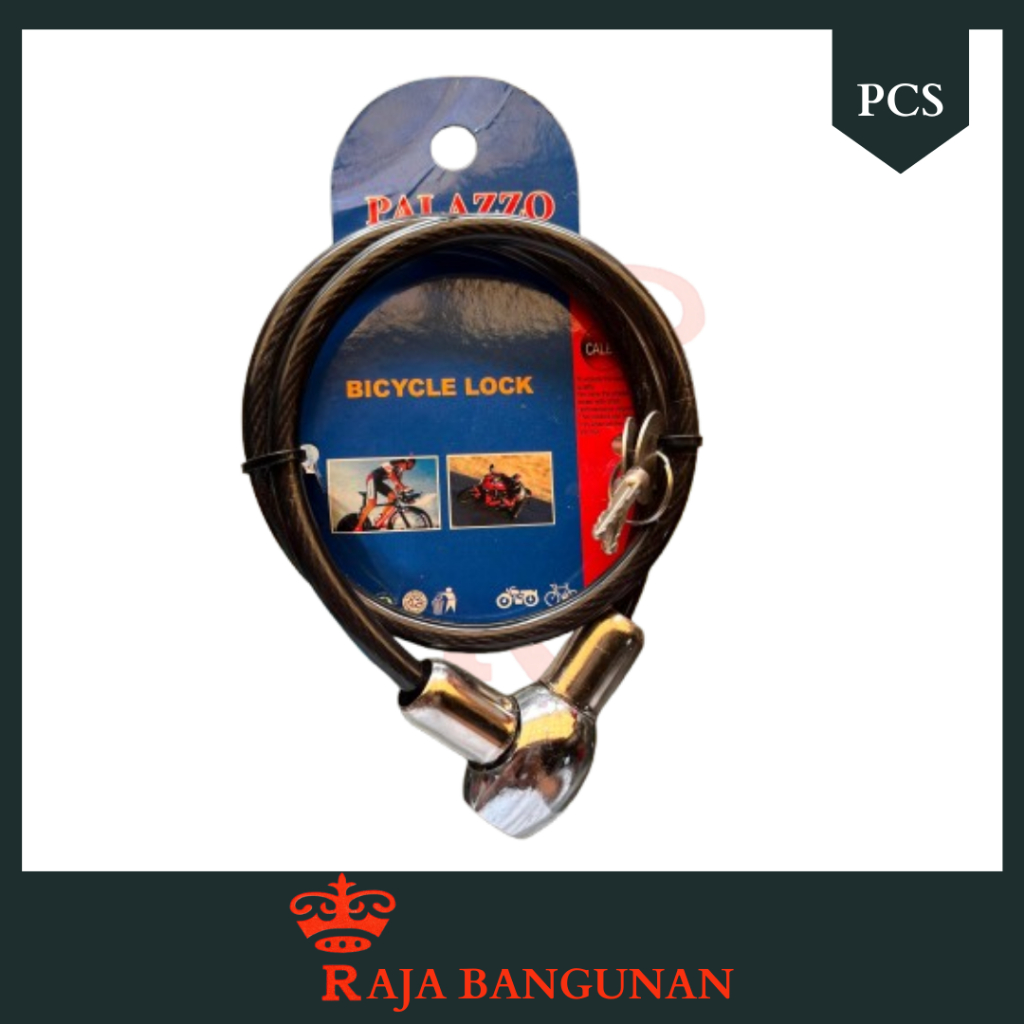 KUNCI SEPEDA GEMBOK TALI SERBAGUNA MOTOR ANTI MALING TERMURAH