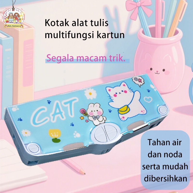 

AT CODTempat Pensil Multifungsi Kapasitas Besar untuk Siswa Sekolah Dasar, Anak-anak, dan Taman