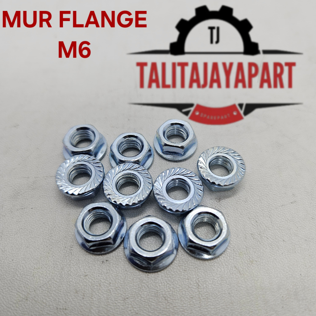 Mur Flange M6 / Flange Nut M6 Stainless SS304