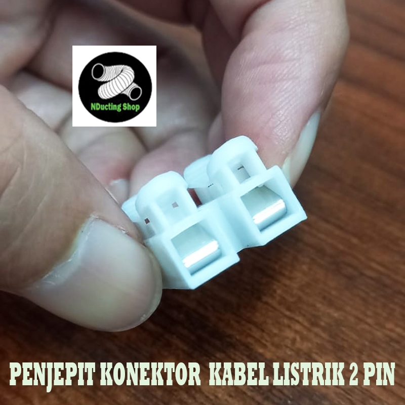 Penjepit konektor kable listrik 2 pin