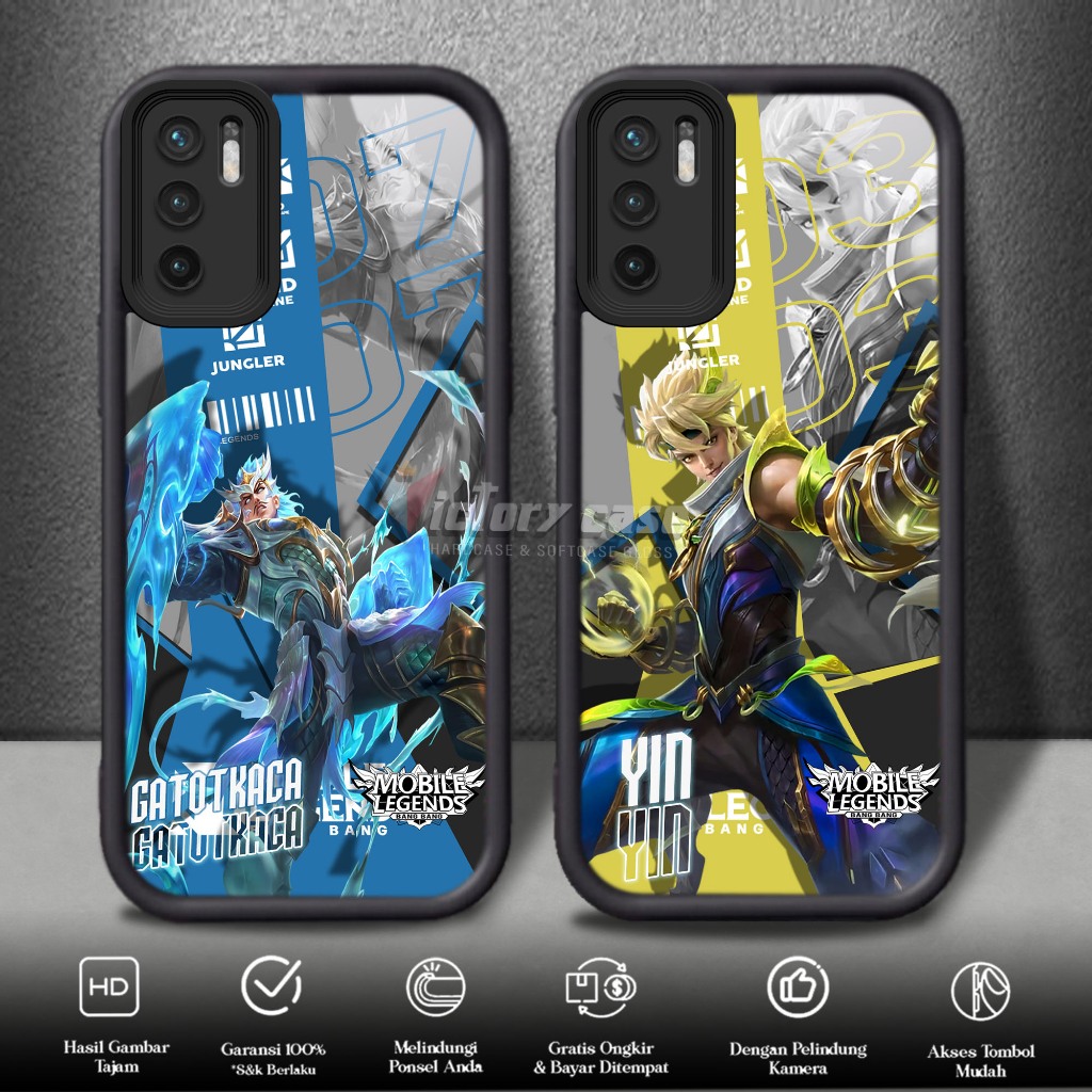 Case Hp XIAOMI REDMI NOTE 10 5G POCO M3 PRO 5G Motif MLBB Casing Hp Glossy Hardcase Softcase