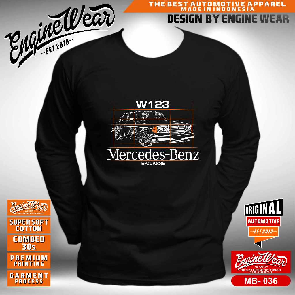 kaos mercedes benz W123 W124 W203 W202 W204 W210 W211 W212 W140 baju mobil mercy klasik tshirt mercy