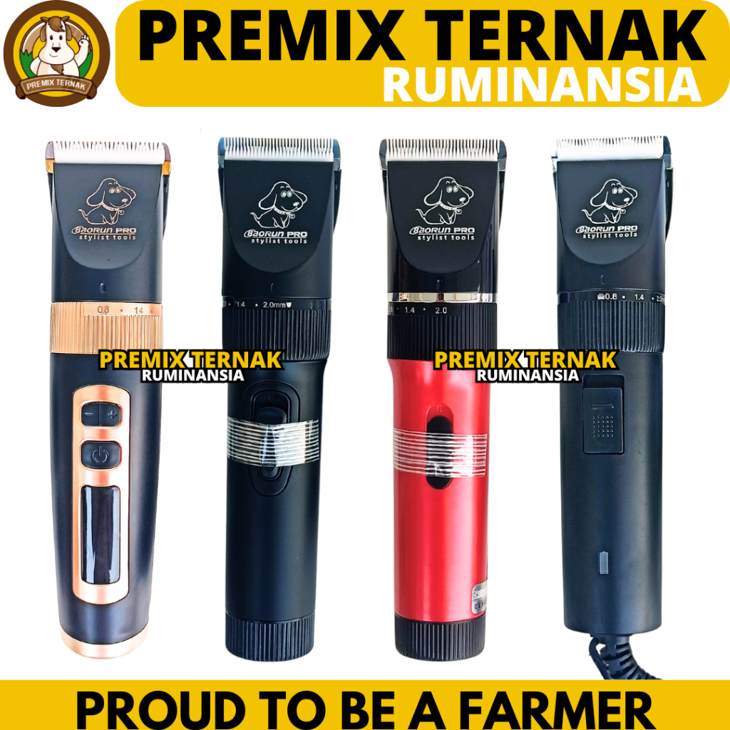 Alat Cukur Hewan BAORUN - Mesin Cukur Bulu Domba Kambing Anjing Kucing - Cukuran Hewan Elektrik