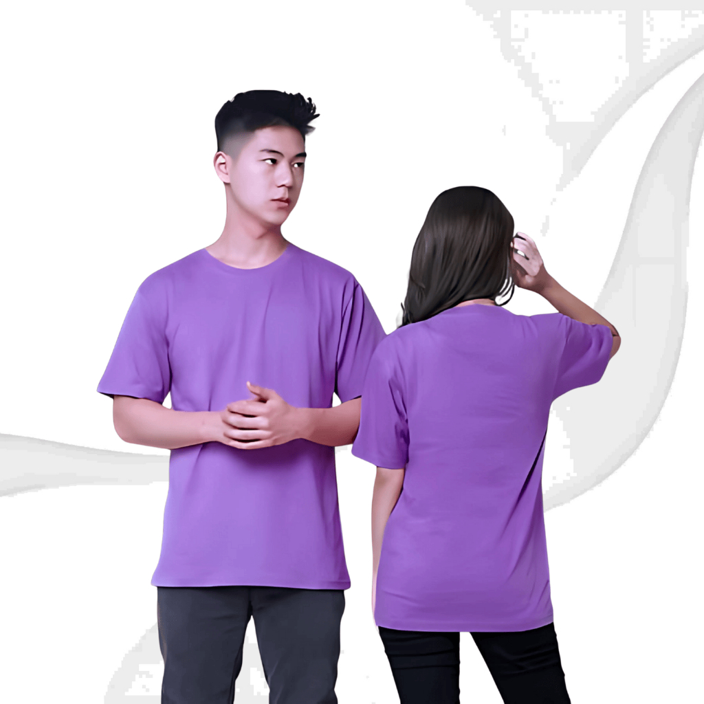 171 | Kaos Polos Lengan Pendek Warna Ungu Tua