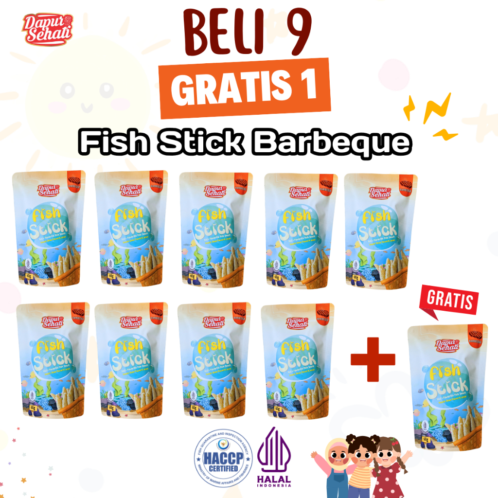 

Paket Hemat Fish Stick Barbeque Dapur Sehati Tanpa MSG Gluten Free Snack For Kids