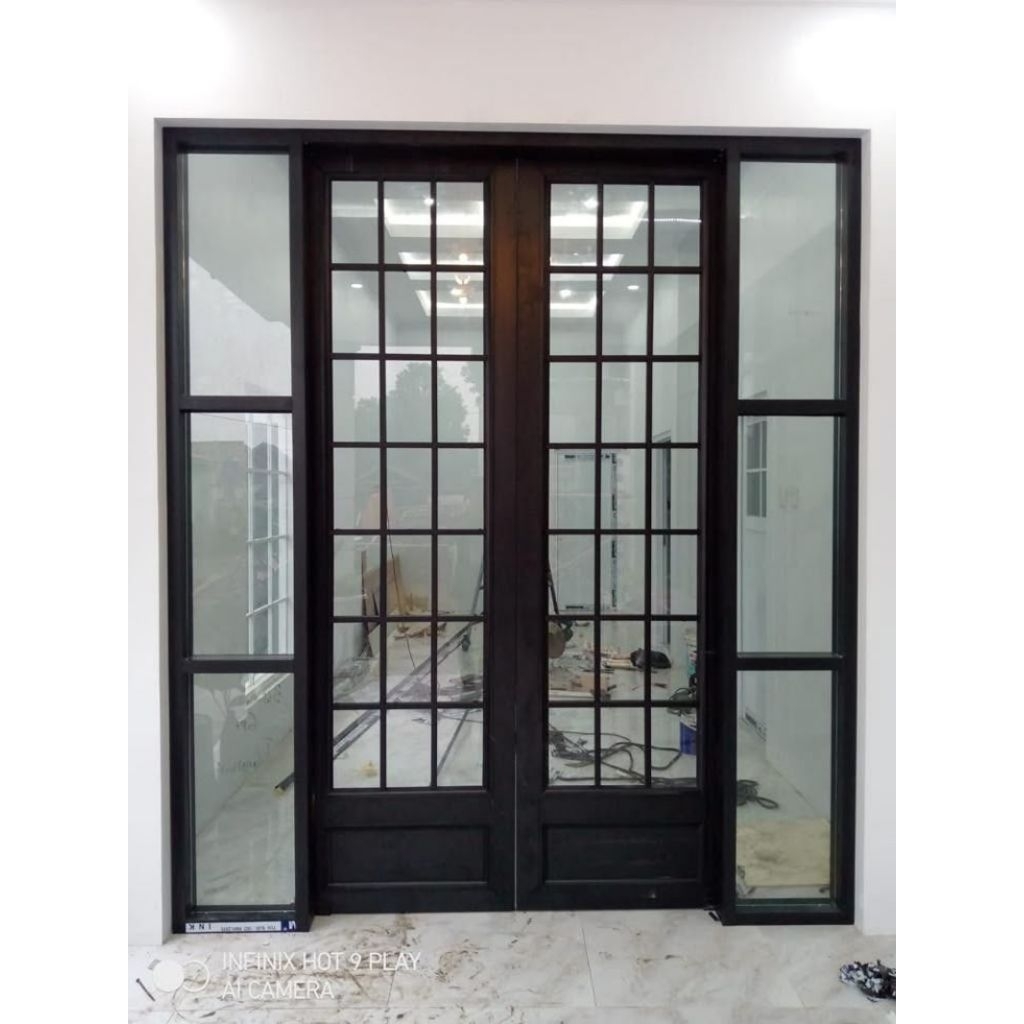 Pintu Aluminium Double,swing