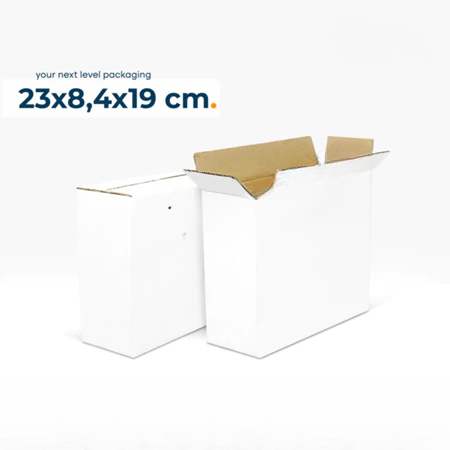 

(10 Pcs)Kardus Kemasan Mie Gepeng 12x120ml Box Hampers Putih Polos 23x8x19cm Dus Packing