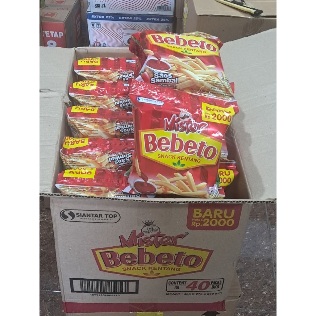 

Bebeto 15g x40 pcs/Dus & French Fries 15gx40pcs/Dus