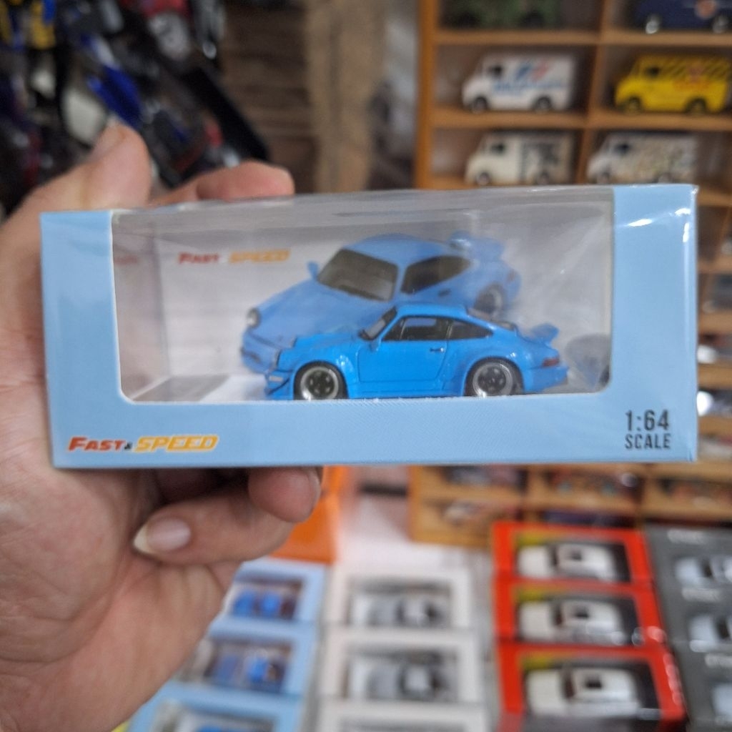 FastSpeed Skala 64 Porsche RWB964 Ducktail Sky Blue