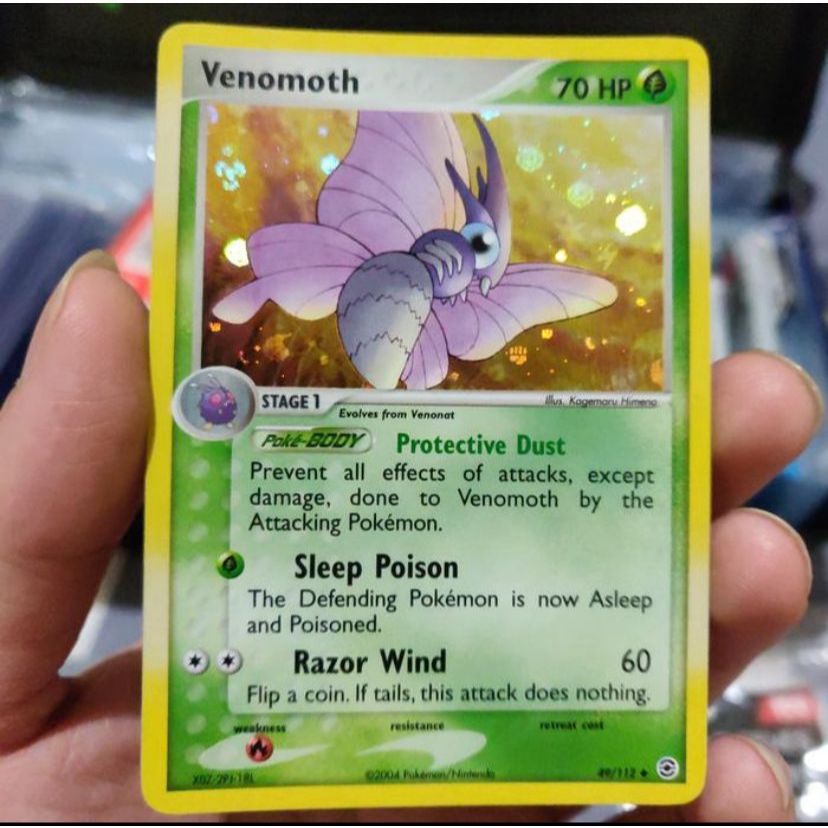 Kartu Pokemon TCG English Venomoth Reverse Holo EX Fire Red Leaf Green