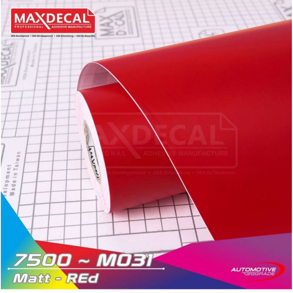 maxdecal 7500-M031 vinnyl (maxdecal merah doff)
