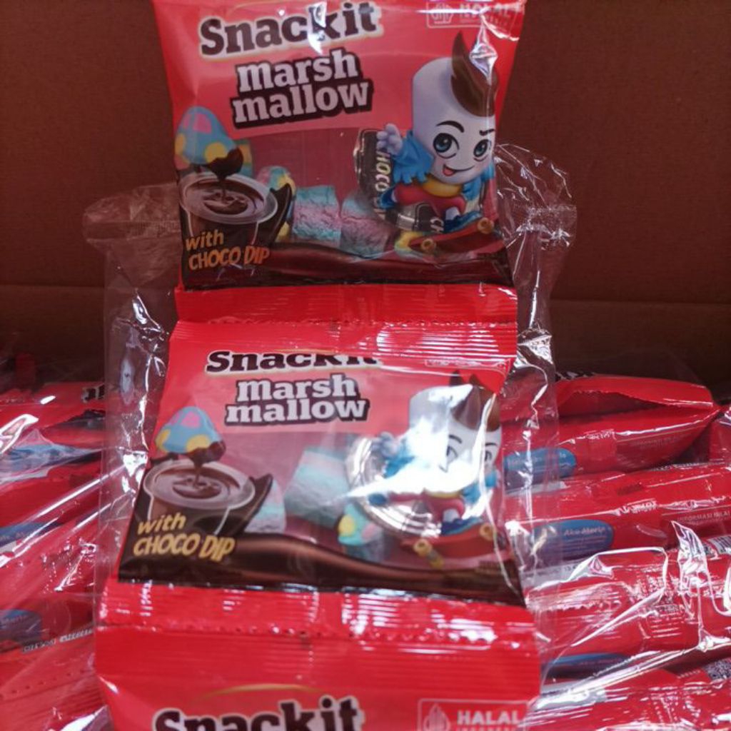 

marshmallow with choco dip Snack it marshmallow colek pasta coklat bentuk mobil